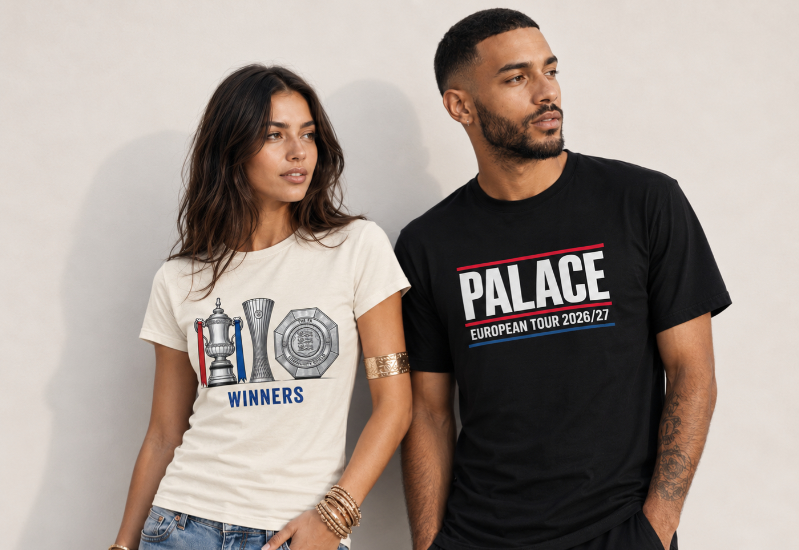Winners t-shirt and Palace European Tour 2026/27 t-shirt