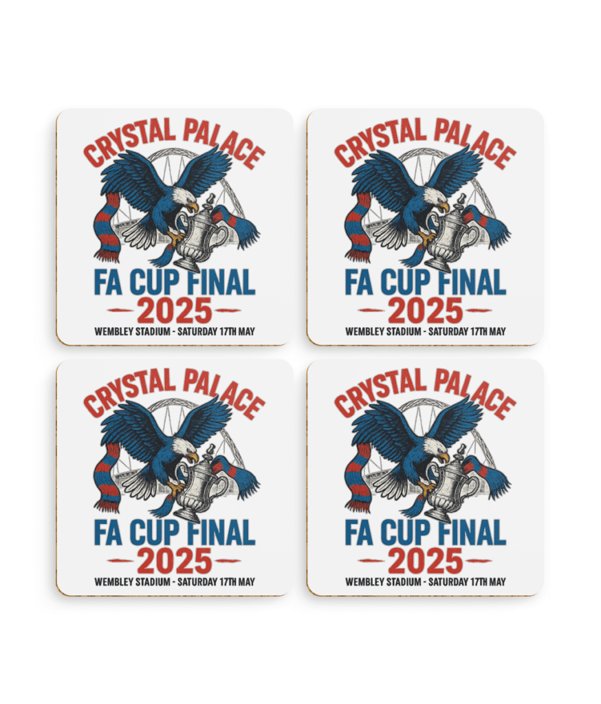 Pack of 4 FA Cup Final 2025 coasters