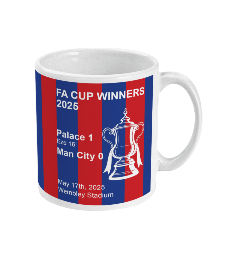 FA Cup winners striped mug