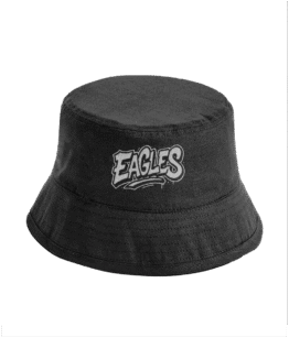 *NEW* Eagles bucket hat (white text)
