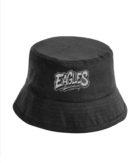 *NEW* Eagles bucket hat (white text)