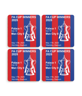 *NEW* Pack of 4 FA Cup winners striped coasters