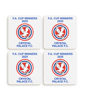 Pack of 4 FA Cup winners crest coasters