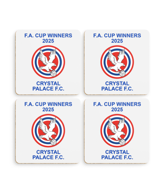 *NEW* Pack of 4 FA Cup winners crest coasters