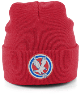Eagle crest cuffed beanie