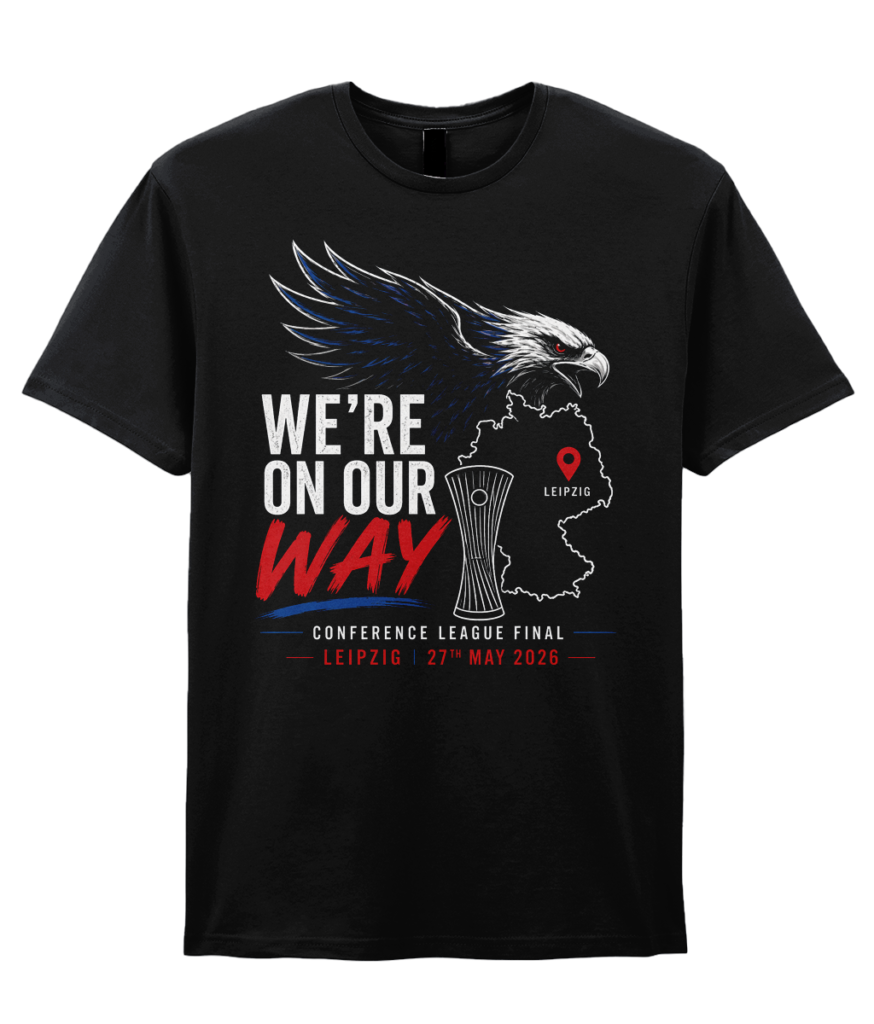 Conference League final - We're on our way t-shirt (dark)