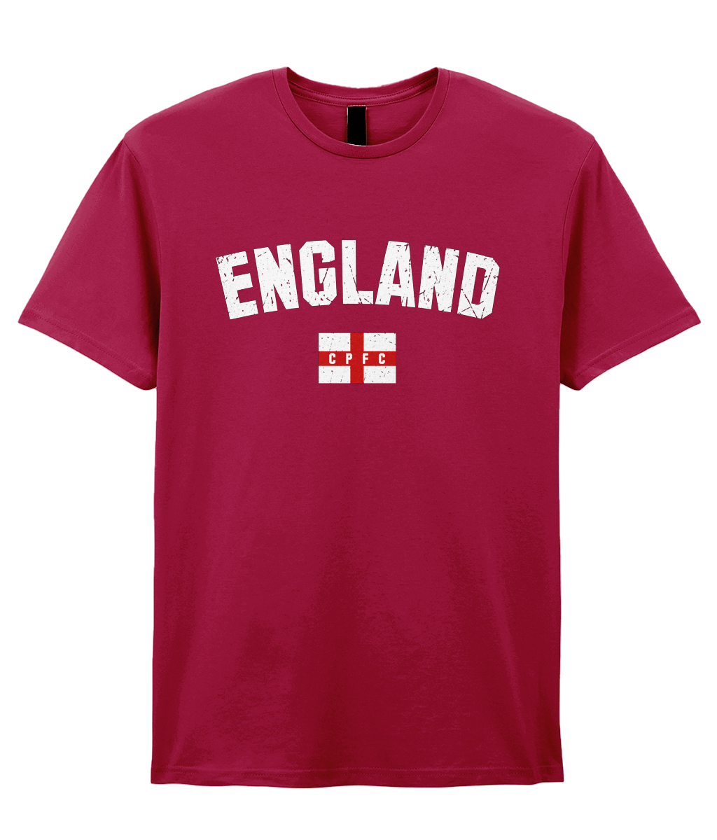 T-shirt with England text, and CPFC England flag below